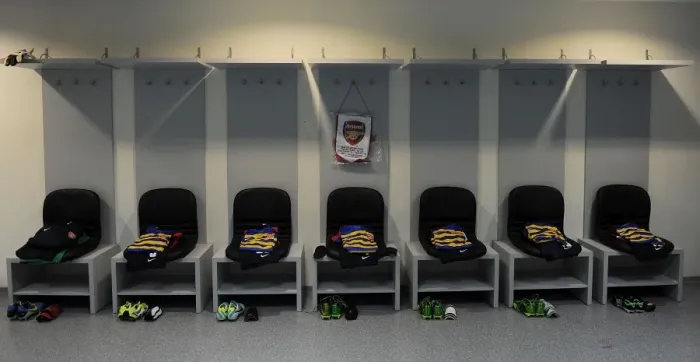 Framed Print : Arsenal's Changing Room Before 2013-14 UEFA Champions League Play-offs: Fenerbahce Showdown Framed Print : Arsenal's Changing Room Before 2013-14 UEFA Champions League Play-offs: Fenerbahce Showdown