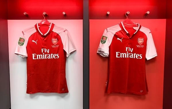 Arsenal's Changing Room: Gearing Up for the Carabao Cup Final Against Manchester City