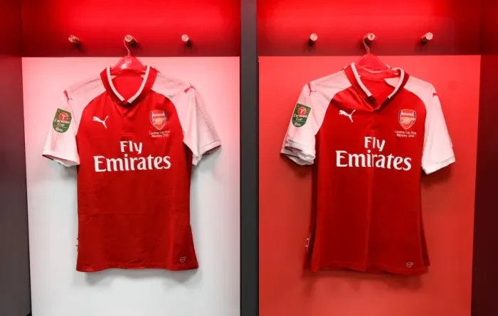 Framed Print : Arsenal's Changing Room: Gearing Up for the Carabao Cup Final Against Manchester City