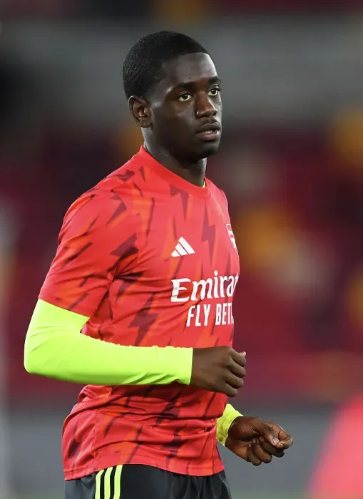 Framed Print : Arsenal's Charles Sagoe Jr. Prepares for Brentford Showdown in Carabao Cup 2023-24