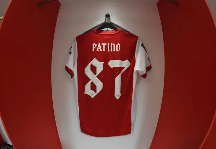 Framed Print : Arsenal's Charlie Patino: Ready for Quarterfinal Battle in Emirates Changing Room Framed Print : Arsenal's Charlie Patino: Ready for Quarterfinal Battle in Emirates Changing Room