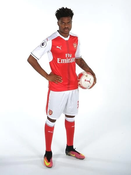 Arsenal's Chuba Akpom at 2016-17 First Team Photocall