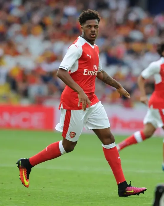 Framed Print : Arsenal's Chuba Akpom in Action during Lens Pre-Season Friendly, 2016 Framed Print : Arsenal's Chuba Akpom in Action during Lens Pre-Season Friendly, 2016