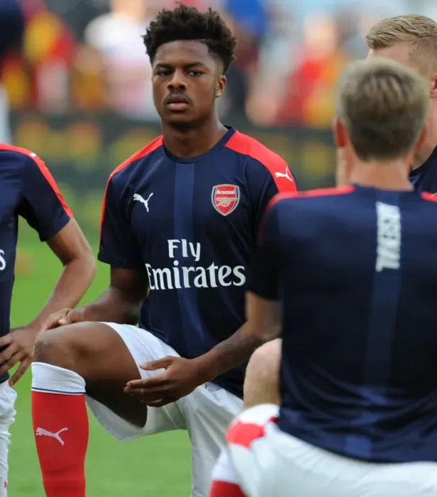 Framed Print : Arsenal's Chuba Akpom Gears Up for RC Lens Friendly, July 2016 Framed Print : Arsenal's Chuba Akpom Gears Up for RC Lens Friendly, July 2016