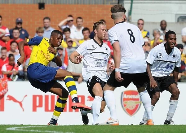 Arsenal's Chuba Akpom Scores Twice in Pre-Season Friendly Against Boreham Wood (19 / 7 / 14)