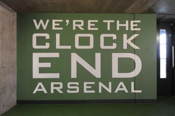 Framed Print : Arsenal's Clock End: Emirates FA Cup Quarter-Final vs. Lincoln City