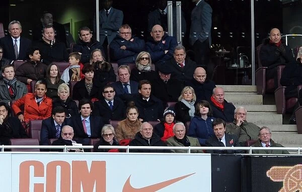 Arsenal's Co-Chairmen: Kroneke and Hill-Wood Oversee Match vs. Queens Park Rangers (2012-13)
