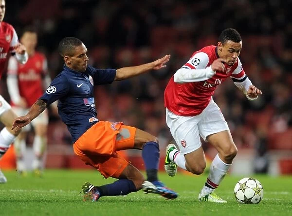 Arsenal's Coquelin Clashes with Montpellier's Marveaux in Champions League Showdown