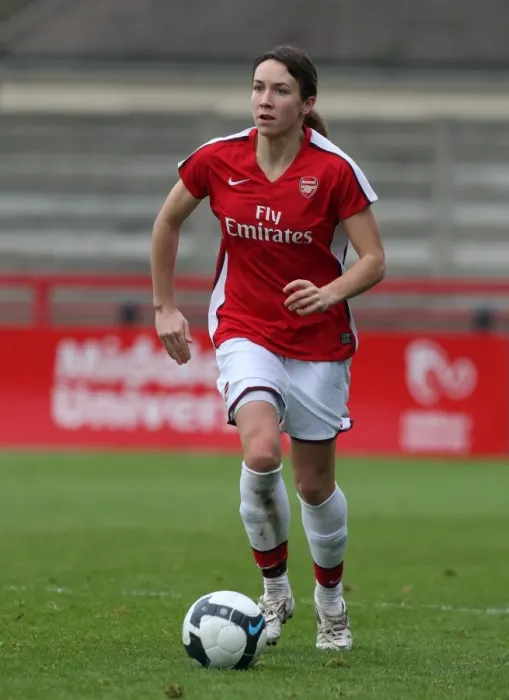 Framed Print : Arsenal's Corinne Yorston Scores in 2:0 Victory over Sparta Prague in UEFA Cup