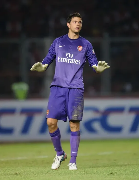 Framed Print : Arsenal's Damien Martinez Faces Indonesia All-Stars (2013)