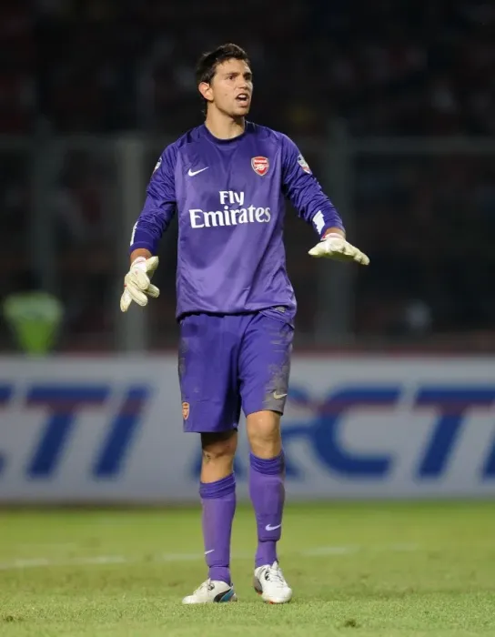 Framed Print : Arsenal's Damien Martinez Faces Off Against Indonesia All-Stars in 2013