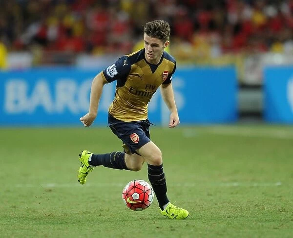 Arsenal's Dan Crowley in Action against Singapore XI - Barclays Asia Trophy 2015