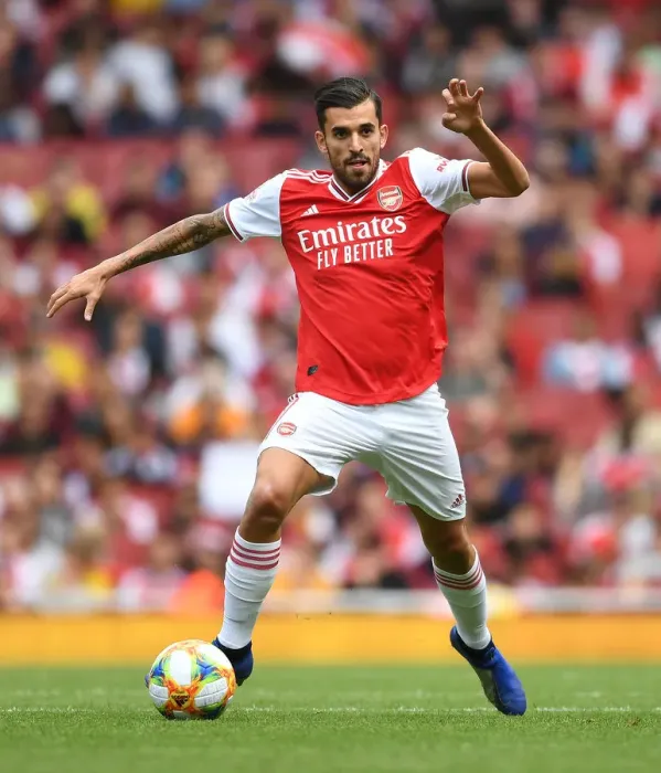 Framed Print : Arsenal's Dani Ceballos in Action at Emirates Cup 2019 against Olympique Lyonnais
