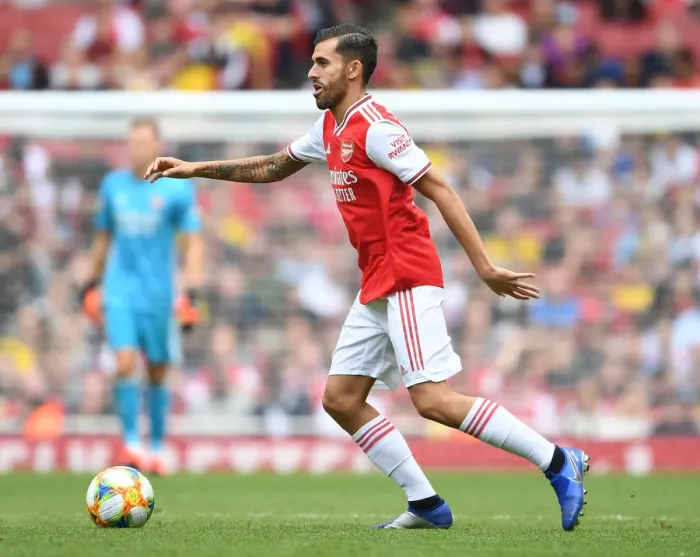 Framed Print : Arsenal's Dani Ceballos in Action against Olympique Lyonnais at Emirates Cup 2019 Framed Print : Arsenal's Dani Ceballos in Action against Olympique Lyonnais at Emirates Cup 2019
