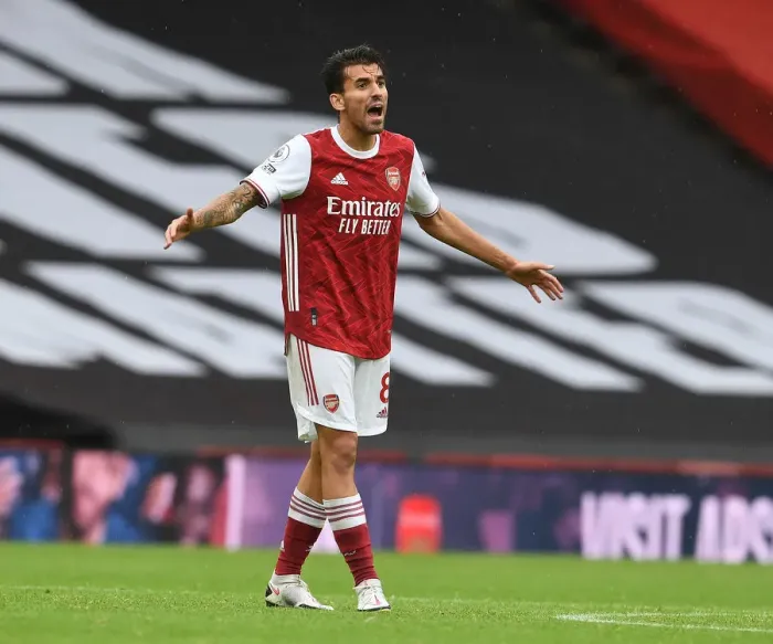 Framed Print : Arsenal's Dani Ceballos in Action against Sheffield United: 2020-21 Premier League, Emirates Stadium