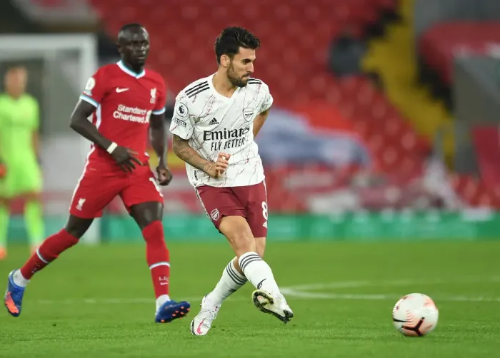 Framed Print : Arsenal's Dani Ceballos at Anfield: Liverpool vs Arsenal, 2020-21 Premier League Framed Print : Arsenal's Dani Ceballos at Anfield: Liverpool vs Arsenal, 2020-21 Premier League