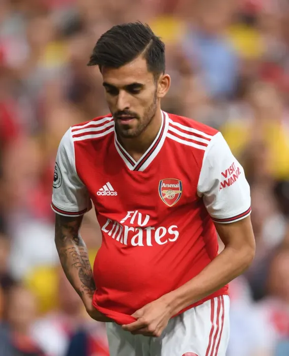 Framed Print : Arsenal's Dani Ceballos Faces Off Against Tottenham in Premier League Clash Framed Print : Arsenal's Dani Ceballos Faces Off Against Tottenham in Premier League Clash