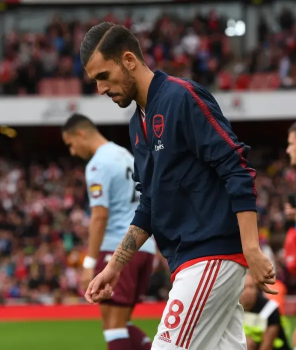 Framed Print : Arsenal's Dani Ceballos Prepares for Aston Villa Clash in Premier League (2019-20)