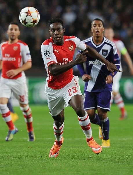 Arsenal's Danny Welbeck in Action during the 2014-15 UEFA Champions League Match against RSC Anderlecht