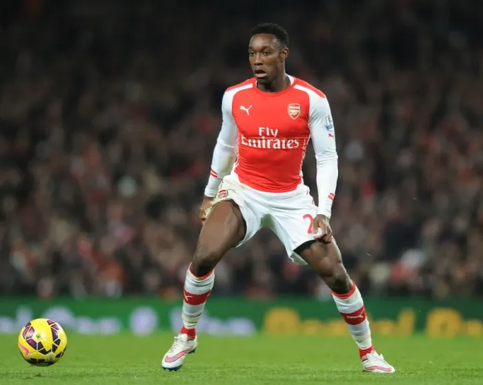 Framed Print : Arsenal's Danny Welbeck in Action against Newcastle United (Premier League 2014 / 15)