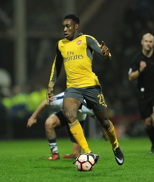 Arsenal's Danny Welbeck in Action against Preston North End in FA Cup Third Round