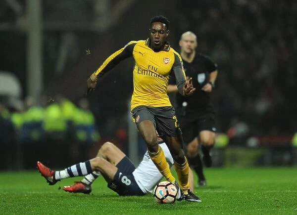 Arsenal's Danny Welbeck in Action against Preston North End, FA Cup 2017