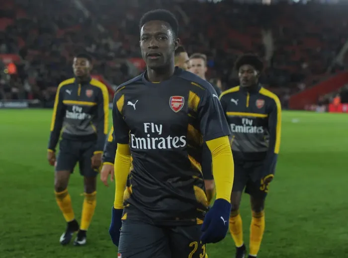 Framed Print : Arsenal's Danny Welbeck Prepares for FA Cup Clash Against Southampton