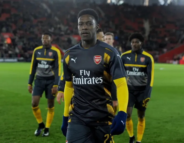 Framed Print : Arsenal's Danny Welbeck Prepares for Southampton FA Cup Clash