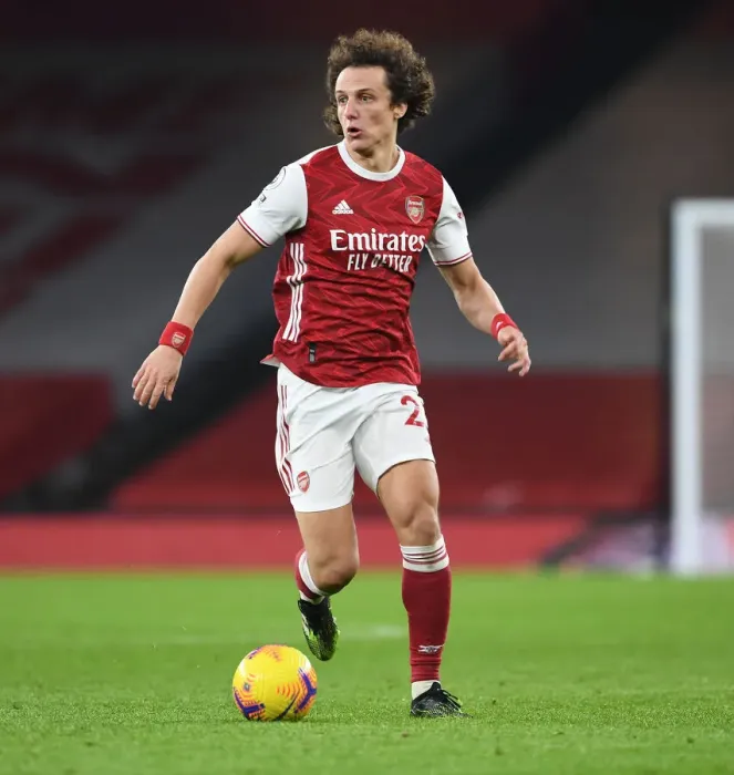 Framed Print : Arsenal's David Luiz in Action at Empty Emirates Stadium: Arsenal vs Crystal Palace, 2020-21 Premier League Framed Print : Arsenal's David Luiz in Action at Empty Emirates Stadium: Arsenal vs Crystal Palace, 2020-21 Premier League