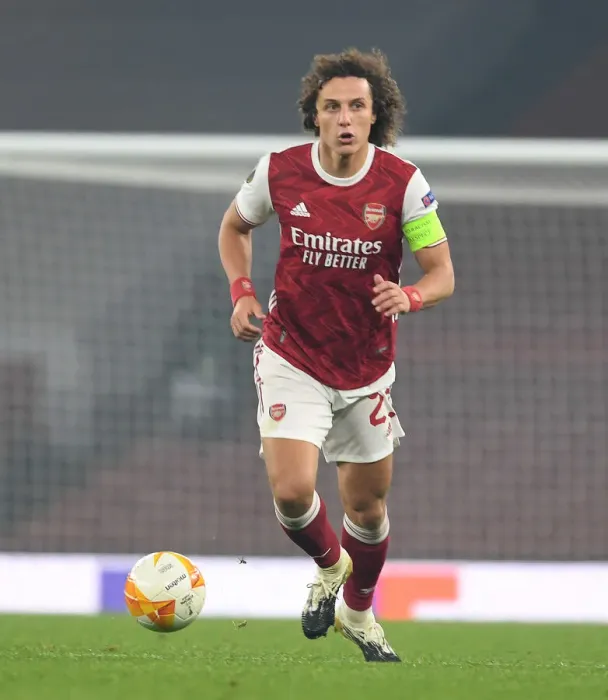 Framed Print : Arsenal's David Luiz in Action against Molde FK in Europa League Group Stage Framed Print : Arsenal's David Luiz in Action against Molde FK in Europa League Group Stage