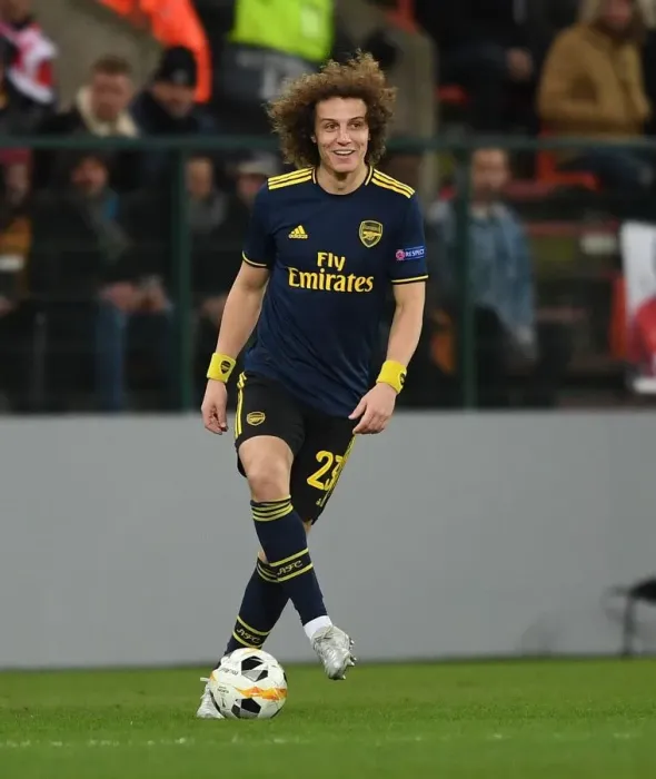 Framed Print : Arsenal's David Luiz in Action: Standard Liege vs Arsenal, UEFA Europa League (December 2019) Framed Print : Arsenal's David Luiz in Action: Standard Liege vs Arsenal, UEFA Europa League (December 2019)