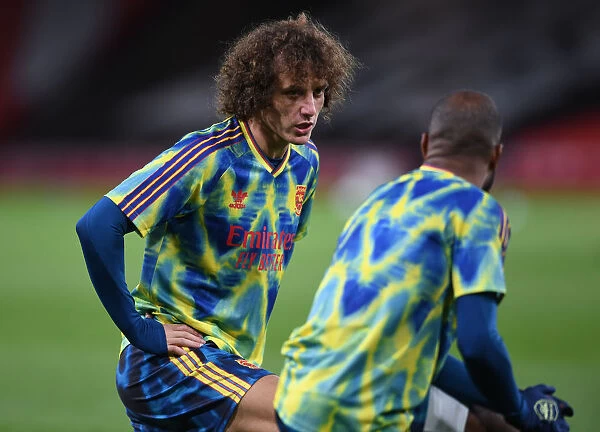 Arsenal's David Luiz Gears Up for Empty Emirates Clash Against Leicester City (2020-21)