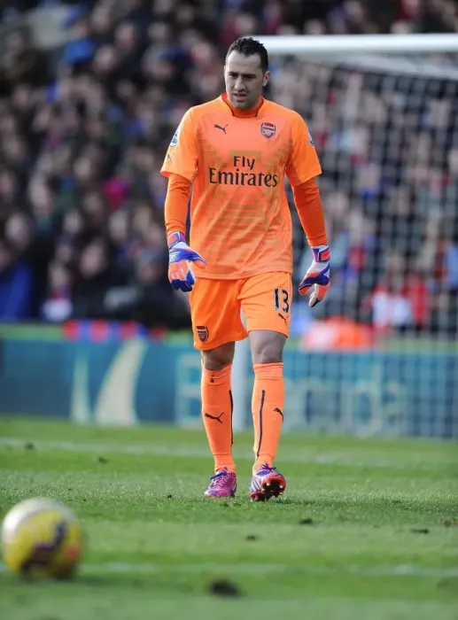 Framed Print : Arsenal's David Ospina in Action Against Crystal Palace (2014-15)