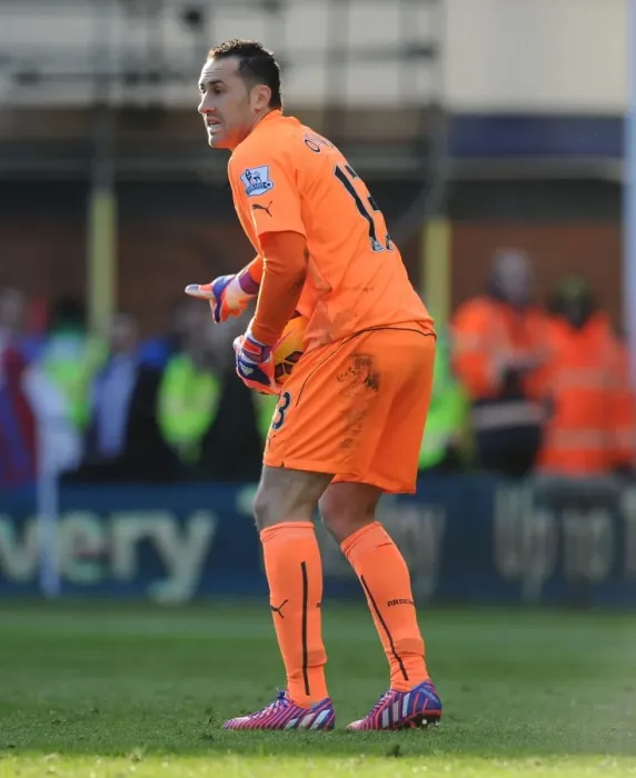 Framed Print : Arsenal's David Ospina in Action Against Crystal Palace during the 2014-15 Premier League Match