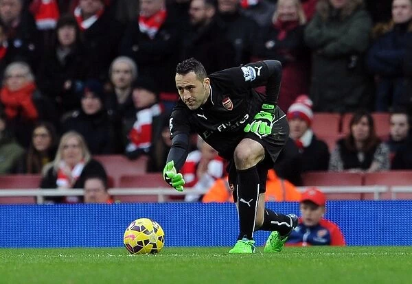 Arsenal's David Ospina in Action Against Stoke City (2015)