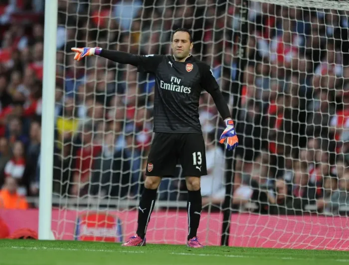 Framed Print : Arsenal's David Ospina in Action: Swansea City Clash, Premier League 2014-2015