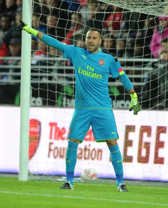 Framed Print : Arsenal's David Ospina in Action Against Viking FK, 2016