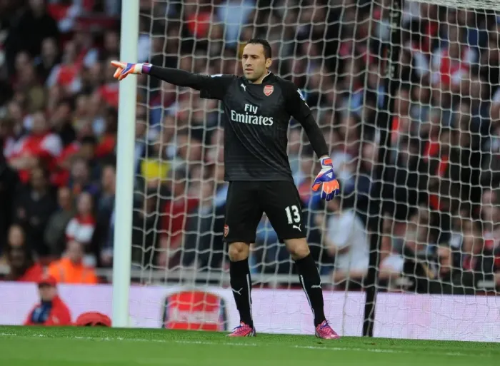 Framed Print : Arsenal's David Ospina in Focus: 2014 / 15 Season Match Against Swansea City