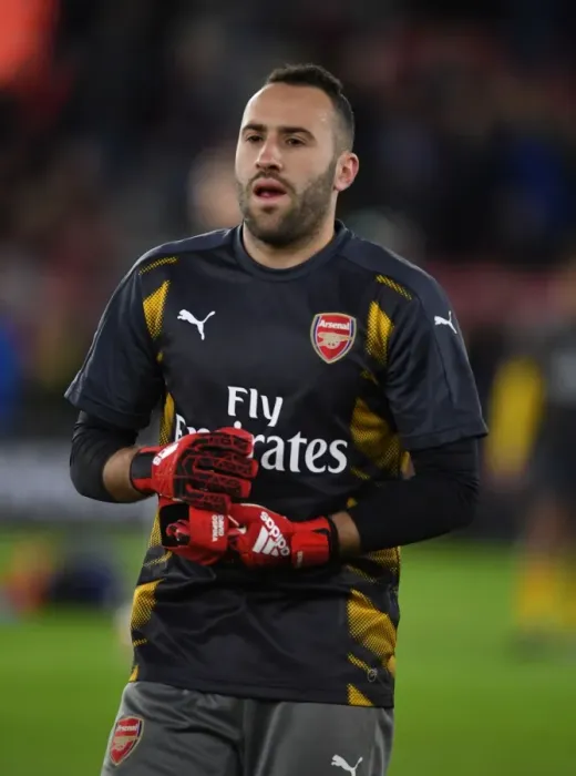 Framed Print : Arsenal's David Ospina Prepares for Southampton FA Cup Clash