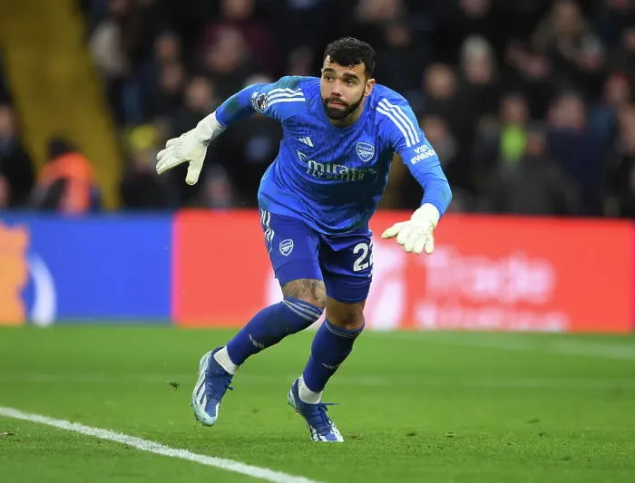 Framed Print : Arsenal's David Raya in Action at Aston Villa, Premier League 2023-24 Framed Print : Arsenal's David Raya in Action at Aston Villa, Premier League 2023-24