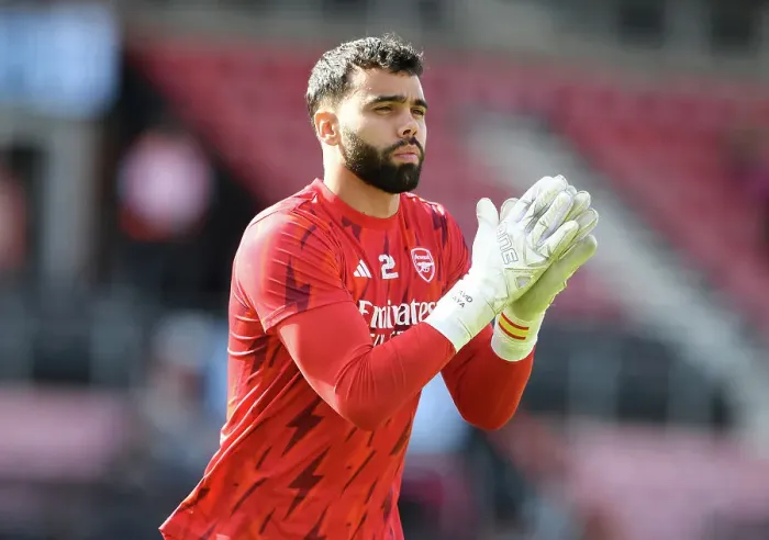 Framed Print : Arsenal's David Raya Prepares for AFC Bournemouth Clash in Premier League (2023-24)