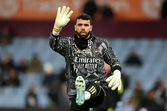Framed Print : Arsenal's David Raya Prepares for Aston Villa Showdown in the 2023-24 Premier League