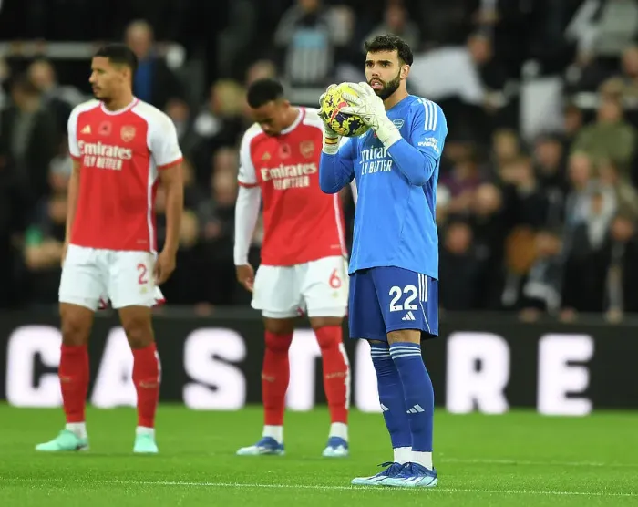 Framed Print : Arsenal's David Raya Ready for Newcastle United Clash in 2023-24 Premier League Showdown