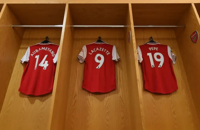 Framed Print : Arsenal's Deadly Trio: Aubameyang, Lacazette, and Pepe Unite for Arsenal vs. Tottenham Showdown (2019-20)