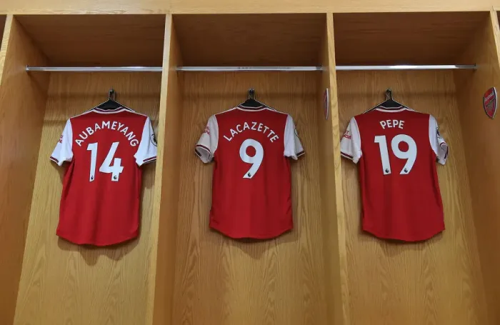 Framed Print : Arsenal's Deadly Trio: Aubameyang, Lacazette, and Pepe Unite Before Arsenal vs. Tottenham (2019-2020)