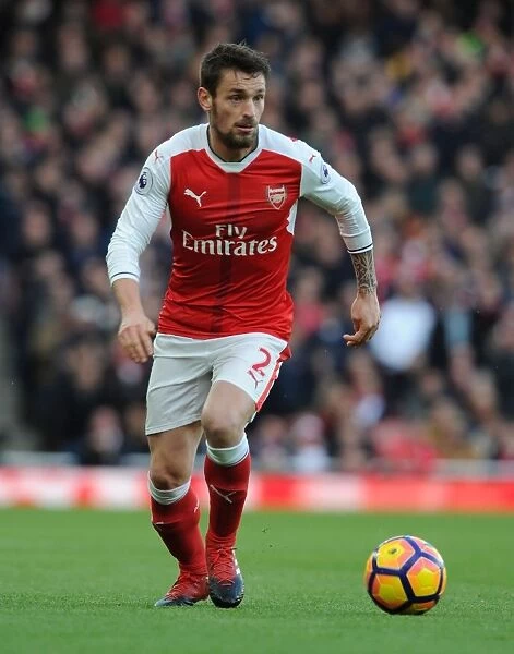Arsenal's Debuchy in Action against AFC Bournemouth, Premier League 2016 / 17