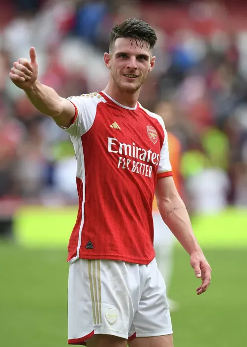 Framed Print : Arsenal's Declan Rice Celebrates Premier League Victory Over Nottingham Forest (2023-24) Framed Print : Arsenal's Declan Rice Celebrates Premier League Victory Over Nottingham Forest (2023-24)