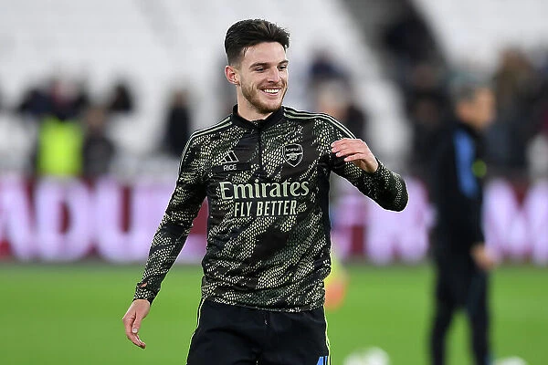 Arsenal's Declan Rice Prepares for Carabao Cup Clash against West Ham