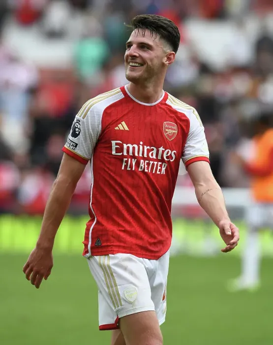 Framed Print : Arsenal's Declan Rice Scores Thriller: Arsenal FC vs Nottingham Forest, 2023-24 Premier League