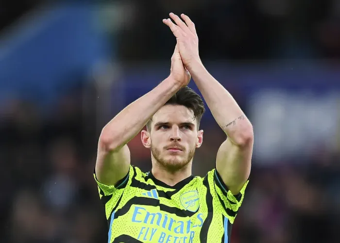 Framed Print : Arsenal's Defeat at Aston Villa: Declan Rice Bids Farewell to Fans
